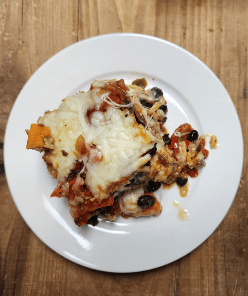 Elevation and Vegetarian Casserole 